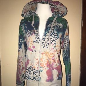 The North Face zip up hooded sweatshirt